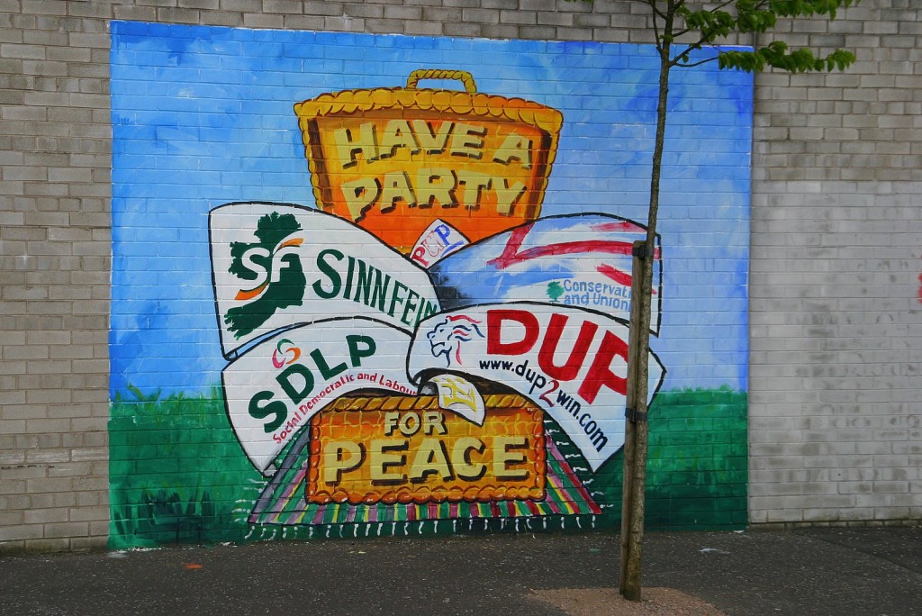Have a party for peace - richtet sich an die Parteien Nordirlands