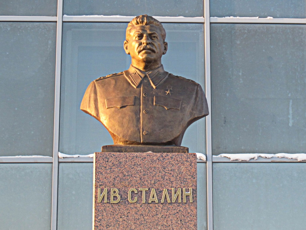 Ein Denkmal für Josef Stalin in Jakutsk.