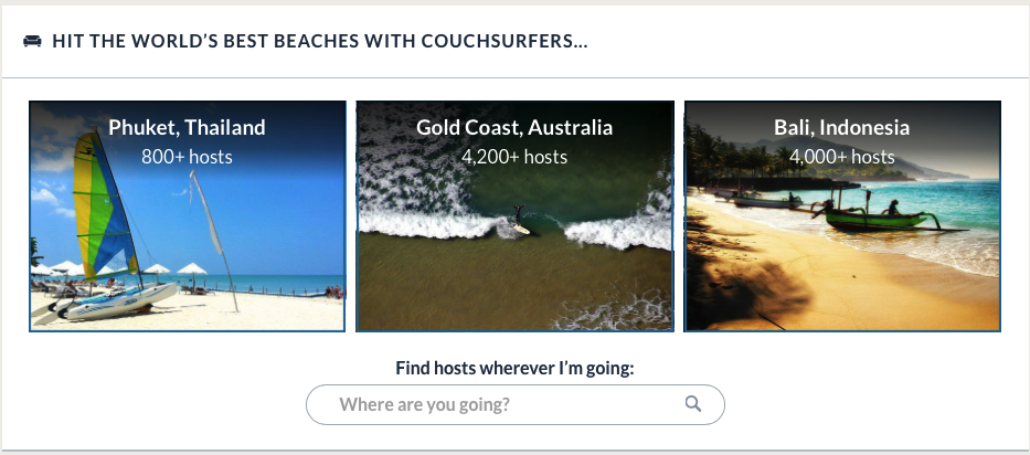 Fake profiles Couchsurfing