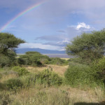 Regenbogen Manyara-See Nationalpark Tansania