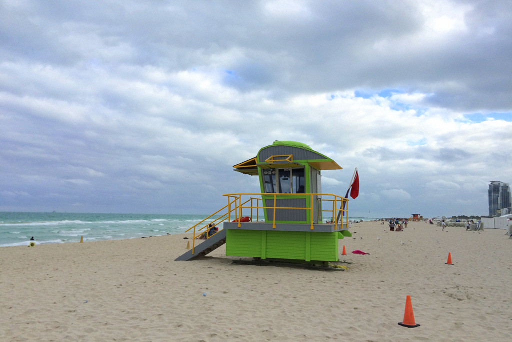 Die Rettungsschwimmertürme in South Beach gehören zu den bekanntesten Miami Sehenswürdigkeiten.